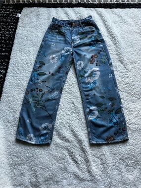 Floral Pants -Size Small
